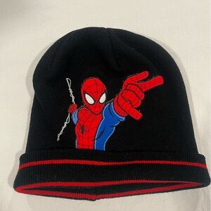 Marvel Black, Red KIDS Spider-Man Knit Beanie